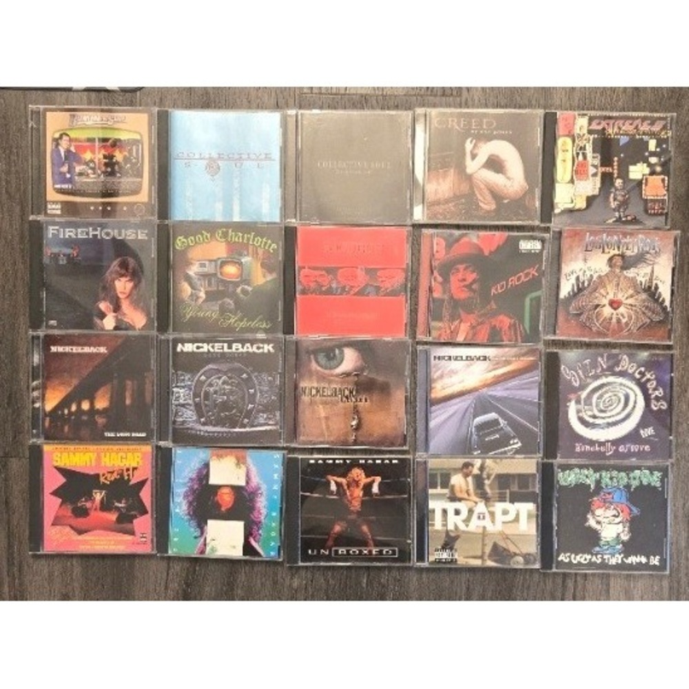 Vintage 90s 2000s Rock 20 CDs - Nickelback, Creed,  Audioslave, Sammy Hagar‎